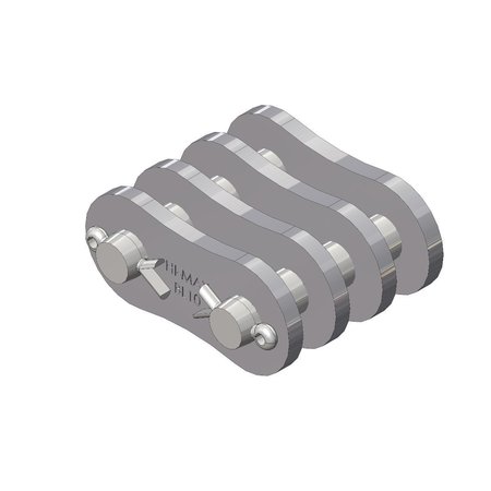 SENQCIA HI-MAX Bl1046 Cl Cp Type ASME/ANSI Leaf Chain, 4 X 6 Lacing, 1-1/4" Pitch, PK4 BL1046HMCL